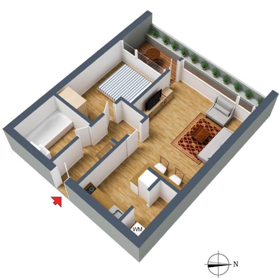 Ganzewohnung/ausblick/pool/sauna Apartment